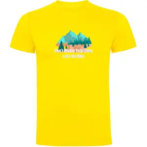 Kruskis Dont Waste Your Time T-shirt Met Korte Mouwen Geel
