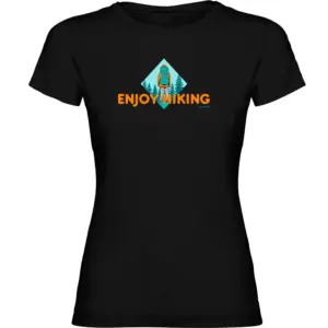 Kruskis Enjoy Hiking T-shirt Met Korte Mouwen Zwart