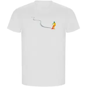 Kruskis Snowboard Track Eco T-shirt Met Korte Mouwen Wit