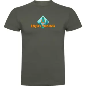 Kruskis Enjoy Hiking T-shirt Met Korte Mouwen Groen