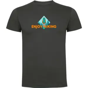 Kruskis Enjoy Hiking T-shirt Met Korte Mouwen Grijs