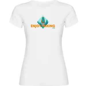 Kruskis Enjoy Hiking T-shirt Met Korte Mouwen Wit