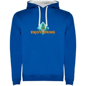 Kruskis Enjoy Hiking Two-colour Hoodie Blauw