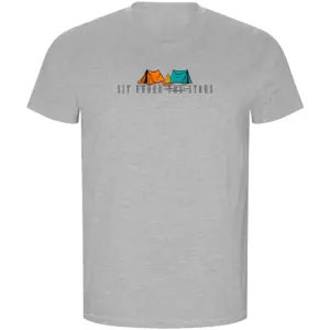 Kruskis Sit Under The Stars Eco T-shirt Met Korte Mouwen Grijs