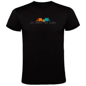 Kruskis Sit Under The Stars T-shirt Met Korte Mouwen Zwart