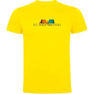 Kruskis Sit Under The Stars T-shirt Met Korte Mouwen Geel
