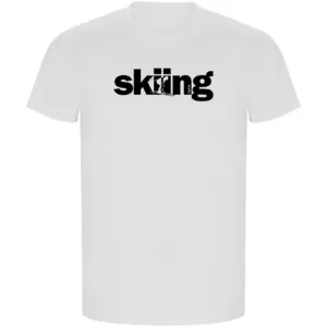 Kruskis Word Skiing Eco T-shirt Met Korte Mouwen Wit