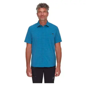 Mammut Lenni Overhemd Met Korte Mouwen Deep Ice / Marine