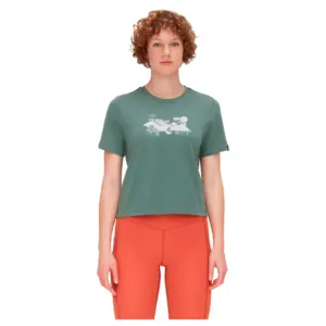 Mammut Massone Cropped Rocks T-shirt Met Korte Mouwen Dark Jade