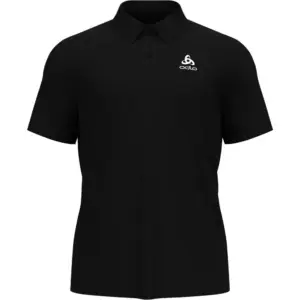 Odlo Cardada Korte Mouw Poloshirt Zwart