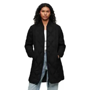 Superdry Studios Long Liner Fleece Zwart