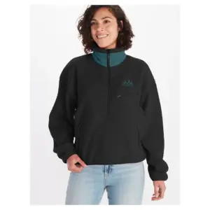 Marmot 94 Eco Recycled Fleece Met Halve Rits Zwart