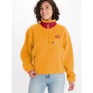Marmot 94 Eco Recycled Fleece Met Halve Rits Rood