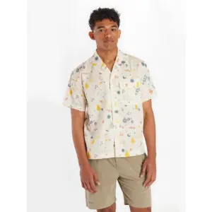 Marmot Muir Camp Novelty Overhemd Met Korte Mouwen Papyrus Trail Mix