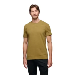 Diamond Stripe T-shirt Met Korte Mouwen Amber