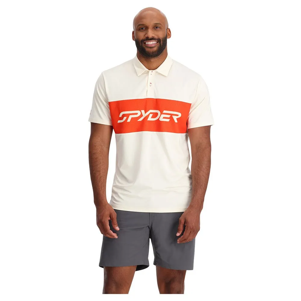 Spyder Olson Korte Mouw Poloshirt Greige