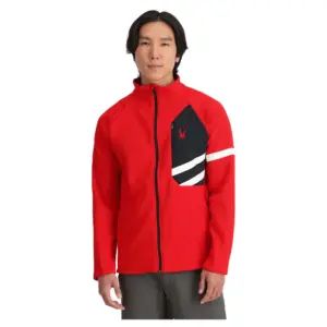 Spyder Wengen Bandit Fleece Met Volledige Rits Rood