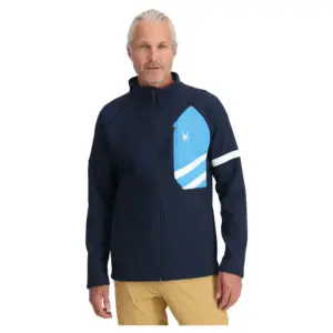 Spyder Wengen Bandit Fleece Met Volledige Rits Marineblauw