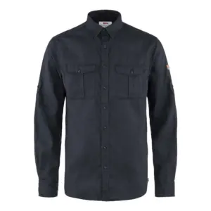 Fjällräven Övik Travel Overhemd Met Lange Mouwen Blauw