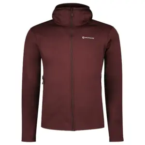 Montane Fury Lite Fleece Met Kap Dark Garnet