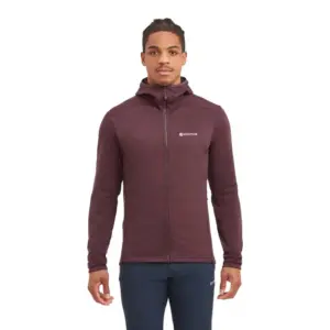 Montane Protium Fleece Met Volledige Rits Dark Garnet
