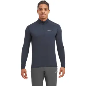 Montane Protium Lite Pull-on Fleece Met Halve Rits Blauw