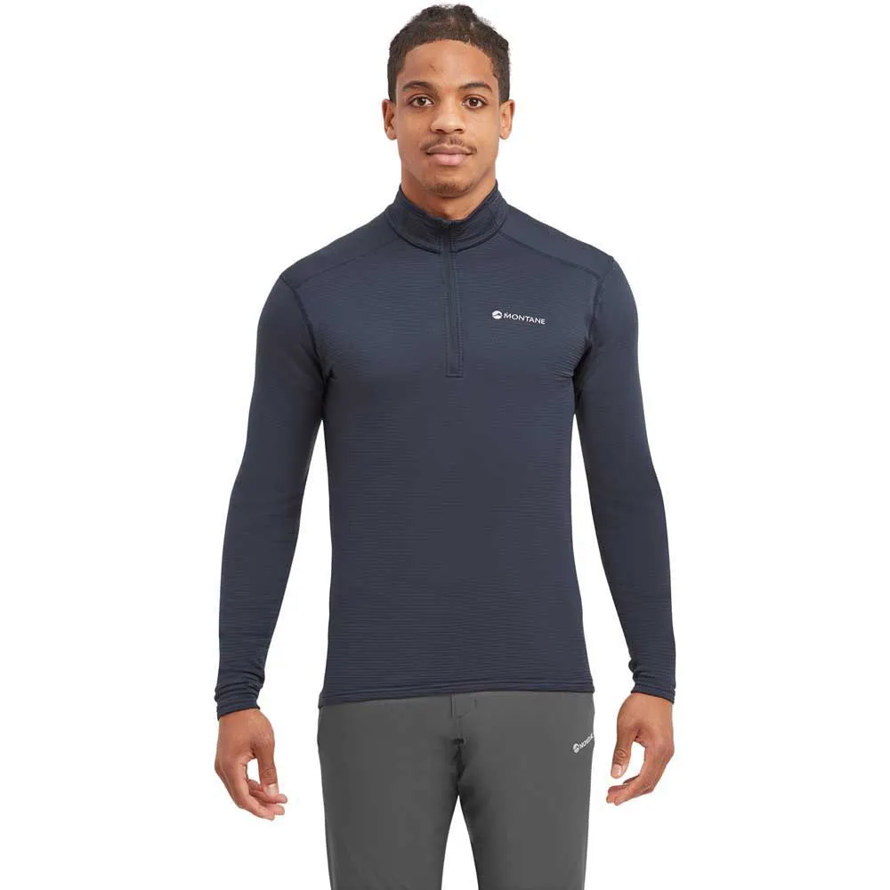 Montane Protium Lite Pull-on Fleece Met Halve Rits Blauw