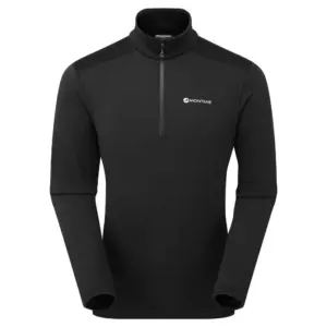 Montane Protium Pull-on Fleece Met Halve Rits Zwart