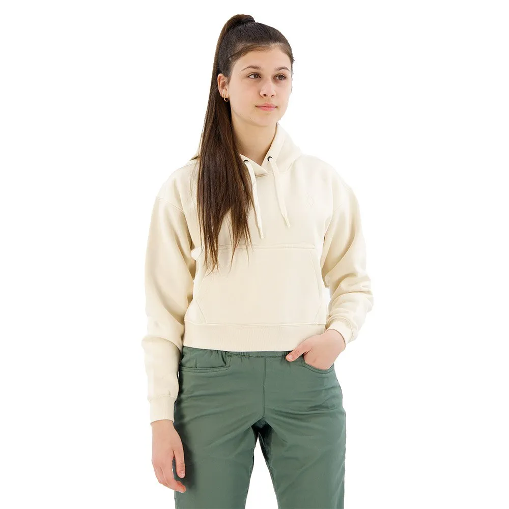 Diamond Crop Sweatshirt Creme
