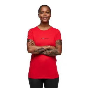 Diamond Heritage Wordmark T-shirt Met Korte Mouwen Koraal