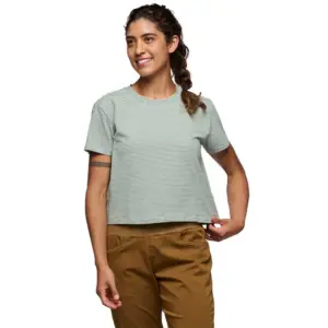 Diamond Stripe T-shirt Met Korte Mouwen Groen