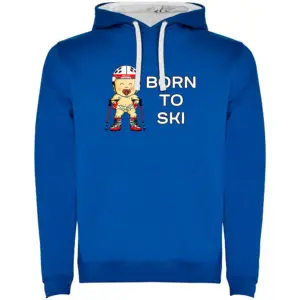 Kruskis Born To Ski Two-colour Hoodie Blauw