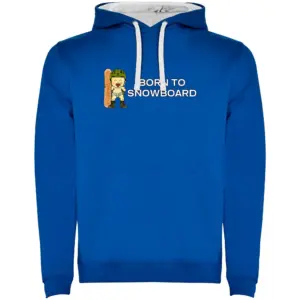 Kruskis Born To Snowboard Two-colour Hoodie Blauw