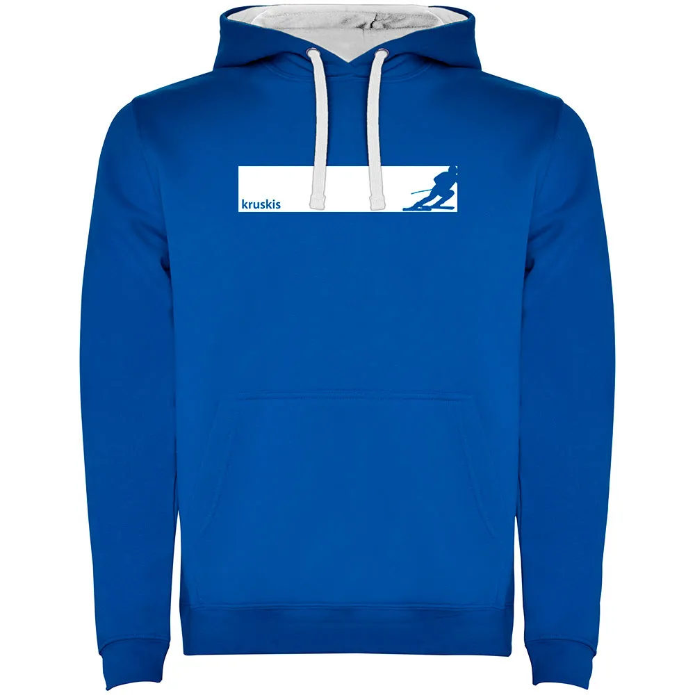 Kruskis Frame Ski Two-colour Hoodie Blauw