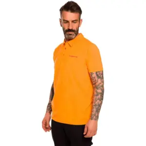 Trangoworld Finu Korte Mouw Poloshirt Oranje