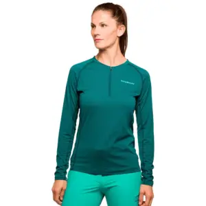 Trangoworld Naret Half Rits Lange Mouw T-shirt Groen