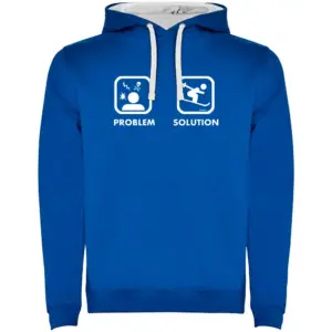 Kruskis Problem Solution Ski Two-colour Hoodie Blauw
