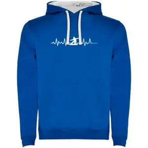Kruskis Snowboarding Heartbeat Two-colour Hoodie Blauw