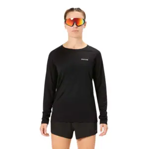 Nnormal Merino T-shirt Met Lange Mouwen Zwart