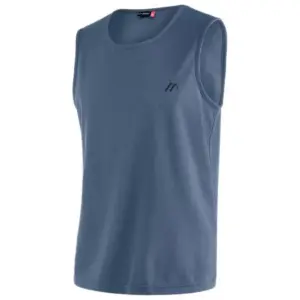 Maier Sports Peter Mouwloos T-shirt Blauw