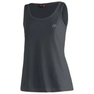 Maier Sports Petra Mouwloos T-shirt Zwart