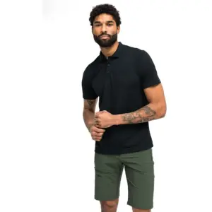 Maier Sports Ulrich Korte Mouw Poloshirt Zwart
