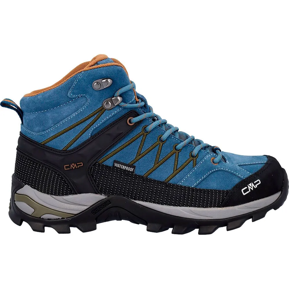 Cmp Rigel Mid Wp 3q12947 Wandelschoenen Bluestone / Rubber