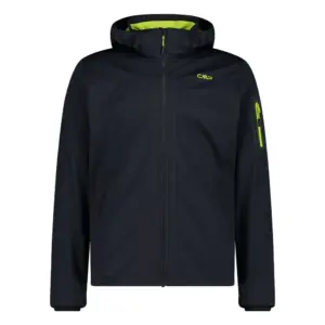 Cmp Zip Hood 39a5027 Softshelljack Antracite / Ghiaccio