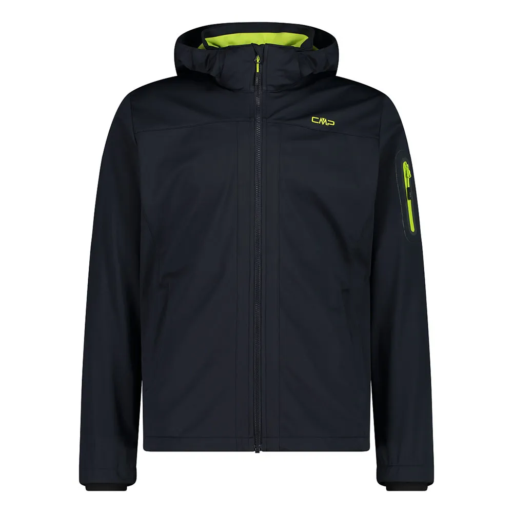 Cmp Zip Hood 39a5027 Softshelljack Antracite / Ghiaccio