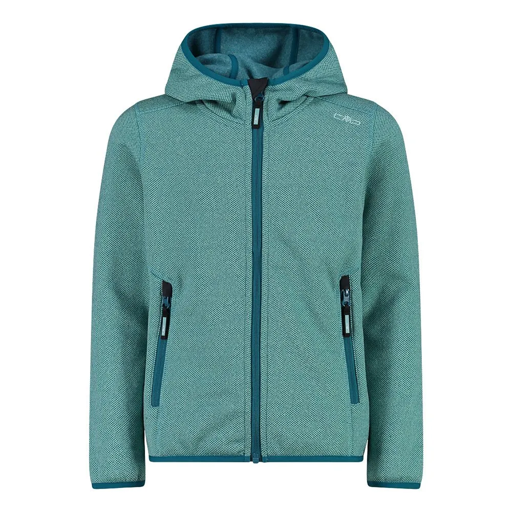 Cmp 3h19825 Fleece Met Kap Turquoise