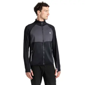 Dare2b Substratum Ii Core Stretch Sweatshirt Met Rits Zwart