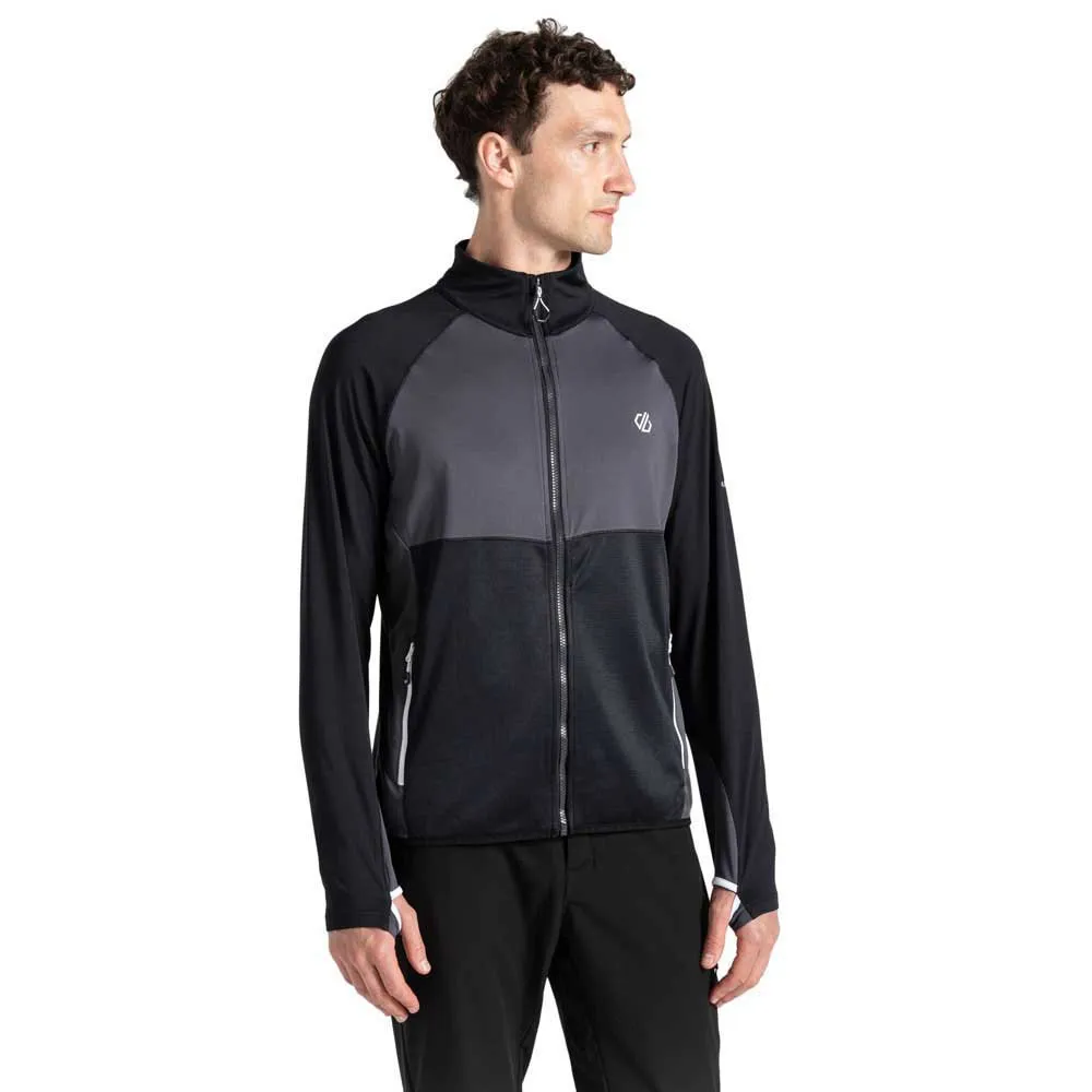 Dare2b Substratum Ii Core Stretch Sweatshirt Met Rits Zwart