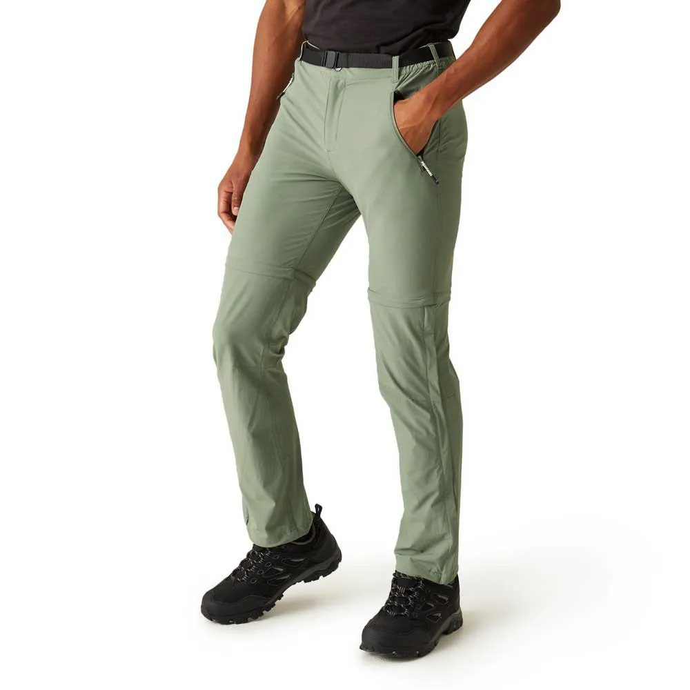 Regatta Xert Stretch Zip-off Iii Broek Groen