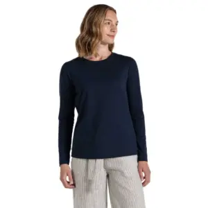 Craghoppers Nosilife Akona T-shirt Met Lange Mouwen Marineblauw